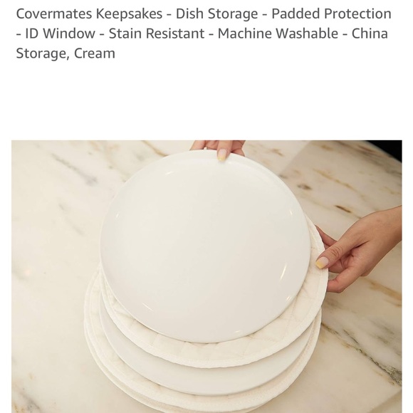 Round Quilted Plate Storage - Various Sizes Available - Picture 6 of 6